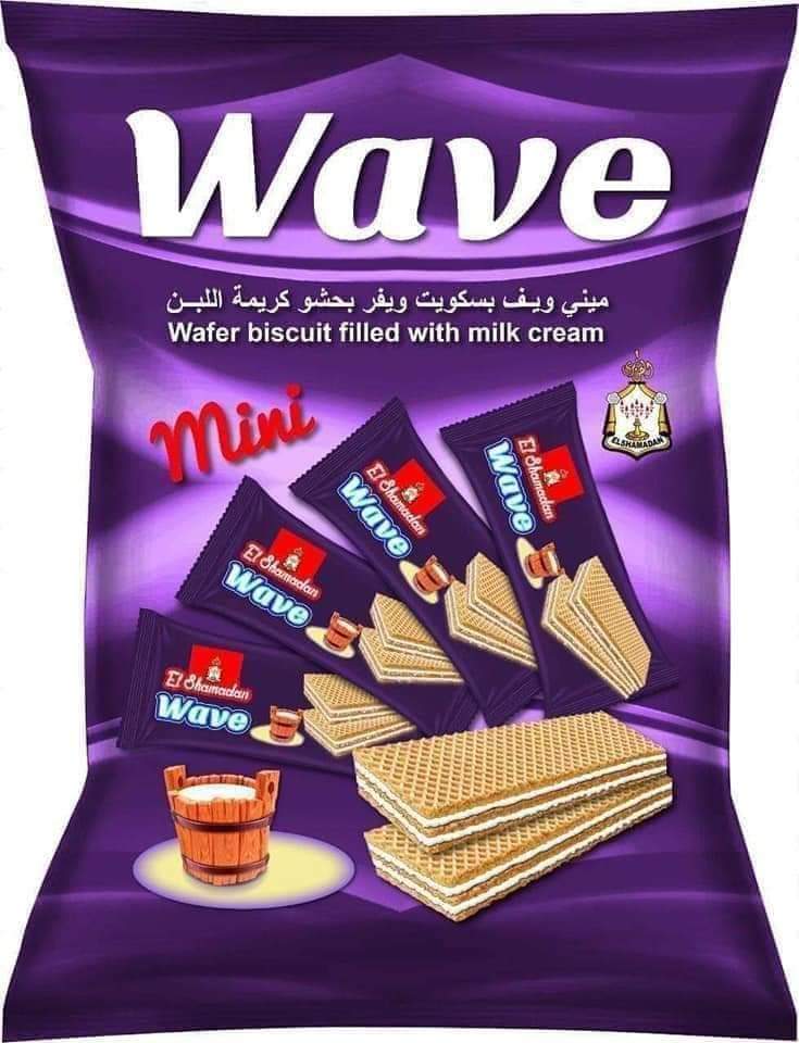 بسكويت مينى ويف حليب 12 كيس